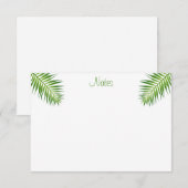 Feuille Palm Calligraphié Script Modèle moderne (Devant / Derrière)