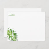 Feuille Palm manuscrit Modèle Floral (Devant / Derrière)