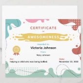 Feuille papier (Devant / Derrière)