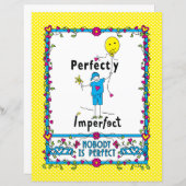 Feuille papier 2 po plate parfaitement imparfaite (Devant / Derrière)