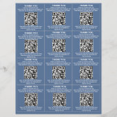 Feuille papier 3x4 avec petit Carré (Dos)