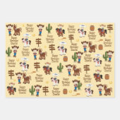 Feuille papier à envelopper personnalisée Blonde C (Devant 3)