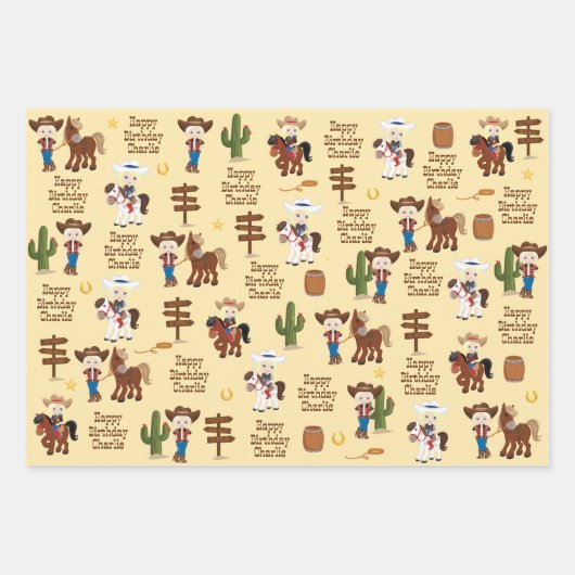 Feuille papier à envelopper personnalisée Blonde C (Devant 3)