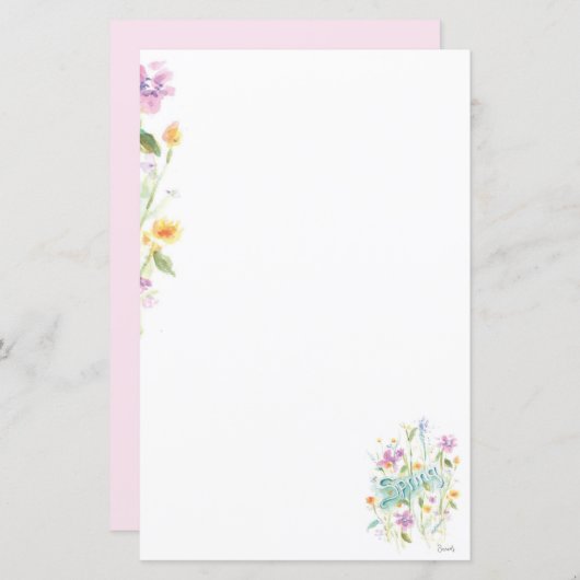 Feuille papier à lettres (Devant / Derrière)