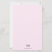 Feuille papier à lettres (Dos)