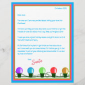 Feuille papier aux lettres Els et Père Noël (Devant)