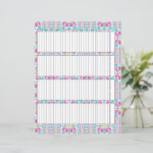 Feuille papier de suivi (Debout devant)