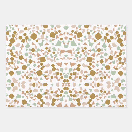 feuille papier d'emballage en terre cuite terrazzo (Devant 3)