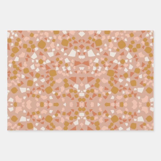 feuille papier d'emballage en terre cuite terrazzo (Devant)