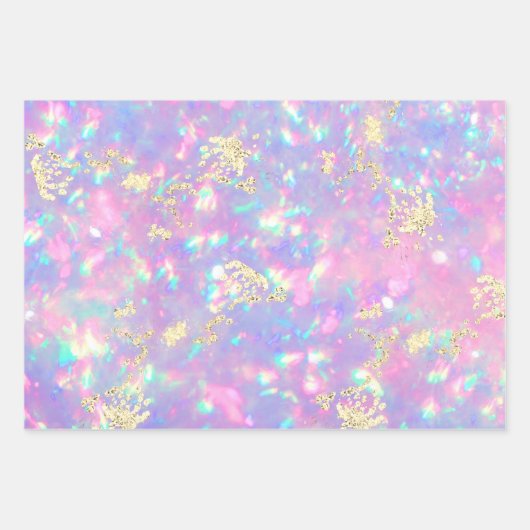 feuille papier d'emballage opal design gemstone (Devant)