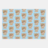 Feuille papier d'enveloppement de Baby shower Moti (Devant 3)