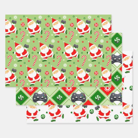 Feuille papier d'enveloppement de cadeaux du joueu (Lot)