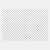 Feuille papier d'enveloppement monochrome Pois (Devant 3)