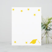 Feuille papier du casquette étoile jaune (Debout devant)