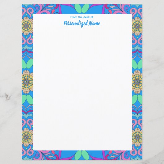 Feuille papier encadrée Fiesta non doublée (Devant)