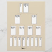 Feuille papier généalogique généalogique de 5 géné (Dos)