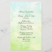 Feuille papier Mariage de mariée et de chambre lun (Dos)