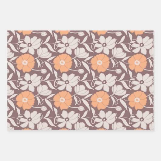 Feuille papier Motif Bouquet de jardin (Devant)