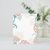 Feuille papier Motif de dessin rose et vert (Debout devant)
