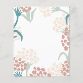 Feuille papier Motif de dessin rose et vert (Dos)