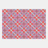 Feuille papier Motif d'enveloppement d'art populai (Devant 3)