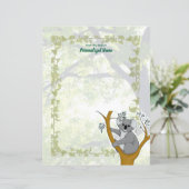 Feuille papier non doublée Callie Koala Ivy (Debout devant)