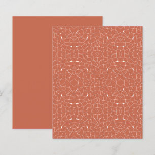 Feuille papier papier de la mosaïque Orange Terra