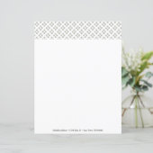 Feuille papier personnalisée Art Déco Mini étoiles (Debout devant)