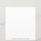 Feuille papier personnalisée Art Déco Mini étoiles (Devant)