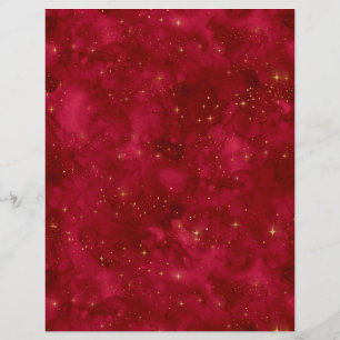 Feuille papier pour scellcaster rouge et or