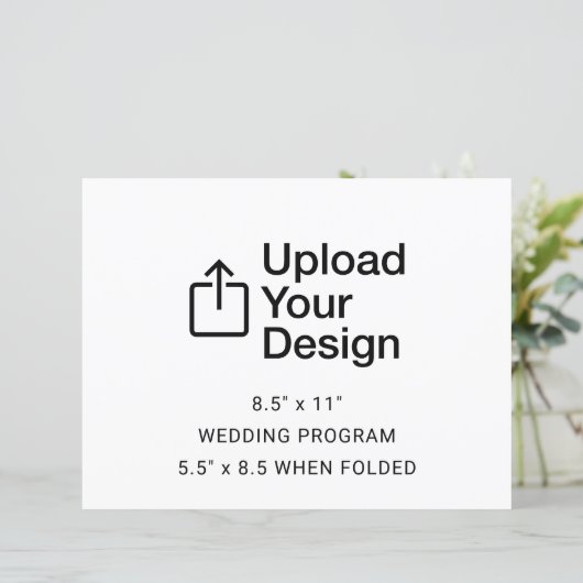 Feuille plat de 8,5 po x 11 po - Programmes de mar (Debout devant)