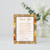 feuille PLAT de branche d'automne du carte de (Debout devant)