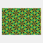 Feuille plat de papier à écorce de drapeau jamaïca (Devant 3)