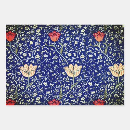 Feuille plat de papier enveloppant William Morris (Devant)