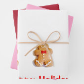 Feuille plat Xmas Gingersnap Wrapper Paper Set de (En situation)