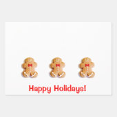 Feuille plat Xmas Gingersnap Wrapper Paper Set de  (Devant)