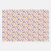 Feuille plate de papier d'enveloppement d'Hallowee (Devant 2)