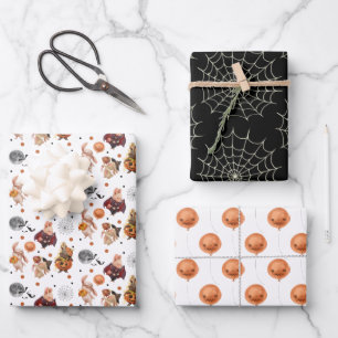 Feuille plate de papier d'enveloppement d'Hallowee