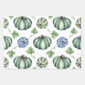 Feuille plate de papier d'enveloppement d'Hallowee (Devant)