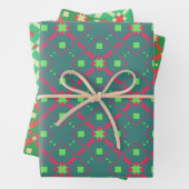 Feuille plate de papier Motif géométrique (En situation)