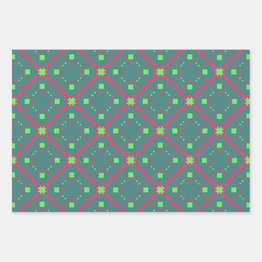 Feuille plate de papier Motif géométrique (Devant)