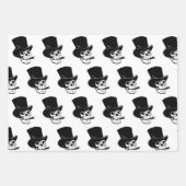 FEUILLE PLATE-FEUILLE CADEAU DÉFINI HALLOWEEN NOIR (Devant 2)