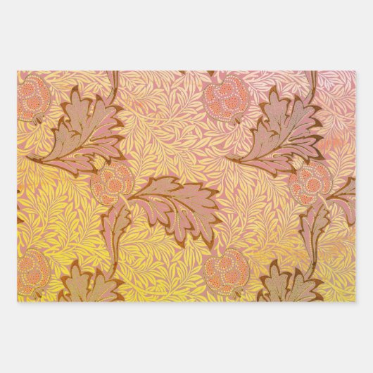 FEUILLE PLATE-FEUILLE William Morris PAPIER DE LAV (Devant 3)