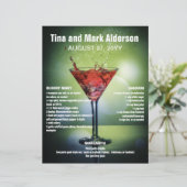 Feuille promotionnelle d'hébergement de barman (Debout devant)