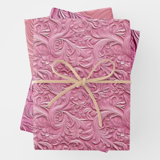 Feuille rose (En situation)