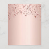 feuille rose or rose étoiles (Dos)