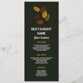 Feuille Rustique, Restaurant Menu Mince (Devant)