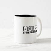 Feuille Saint-Tableur Mug de café à deux tons (Devant droit)