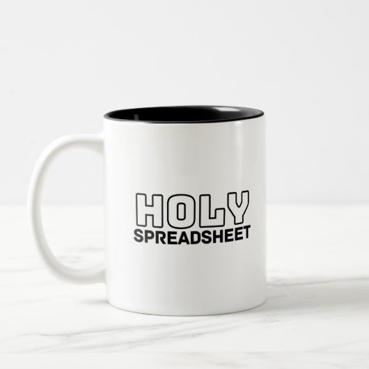Feuille Saint-Tableur Mug de café à deux tons (Gauche)
