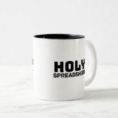 Feuille Saint-Tableur Mug de café à deux tons (Devant droit)